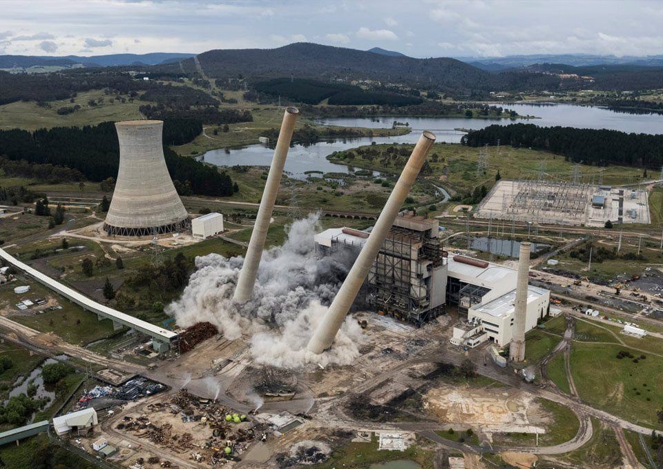 Power station demolished, paving way for renewable energy hub